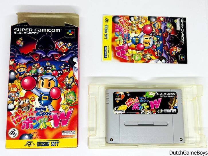 Super Famicom - Super Bomberman - Panic Bomber W, Spelcomputers en Games, Games | Nintendo Super NES, Gebruikt, Verzenden