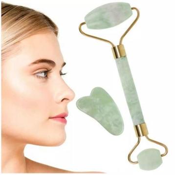Ruhhy Jadeiet Gezichtsmasseerder - 14 x5 cm - Hygiënisch. beschikbaar voor biedingen
