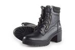 Mustang Veterboots in maat 40 Zwart | 10% extra korting, Kleding | Dames, Schoenen, Verzenden, Zwart, Overige typen, Zo goed als nieuw