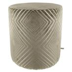 Poef Claudi Lobelle Dark Sand - Ø 42x48cm, Huis en Inrichting, Nieuw