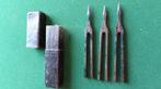 Set Antieke stemvorken - in Etui (1) - Leder, Staal