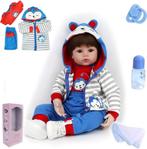 Reborn baby pop - Babypop - 45 cm - ZIYIUI, Verzenden, Zo goed als nieuw