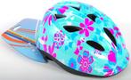 Volare Kinder Fietshelm maat XS - Blauw Roze Bloemetjes -, Ophalen of Verzenden, Zo goed als nieuw, Volare