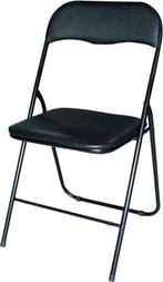 2dekans | BRASQ Klapstoel Zwart - Vouwstoel - Opvouwbare, Huis en Inrichting, Tafels | Eettafels, Ophalen of Verzenden, Zo goed als nieuw
