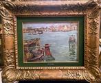 Giuseppe Menato (1876-1962) - La Giudecca a Venezia, Antiek en Kunst, Kunst | Schilderijen | Klassiek
