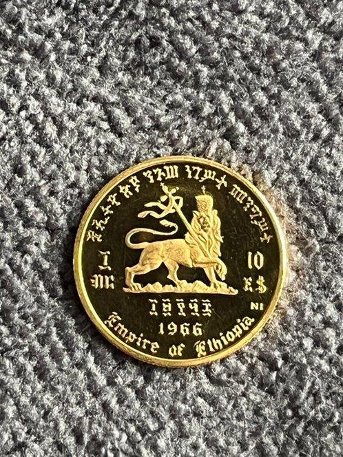 Ethiopië. 10 Birr 1966 Hailé Selassié I - 75 Birth day and, Postzegels en Munten, Munten | Europa | Niet-Euromunten