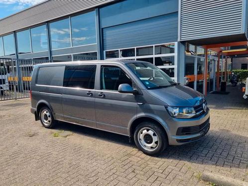 Volkswagen Transporter 2.0 TDI 150 PK L2 DC DSG 5 ZITS EURO, Auto's, Volkswagen, Lease, Zwart, Automaat, Overige carrosserieën