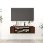 vidaXL Tv-hangmeubel 100x30x26,5 cm bewerkt hout bruin, Verzenden, Nieuw, Overige houtsoorten