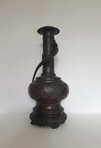 Vaas - Brons - Japan - Meiji-periode - Vaas zuil draak, Antiek en Kunst
