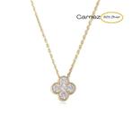 Klaver 4 ketting in zilver of goud verguld - 925 zilver, Sieraden, Tassen en Uiterlijk, Kettinghangers, Verzenden, Nieuw, Zilver