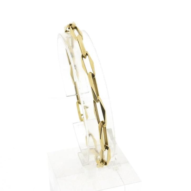 Gouden closed forever armband (Schakelarmband), Sieraden, Tassen en Uiterlijk, Armbanden, Overige kleuren, Gebruikt, Goud, Ophalen of Verzenden