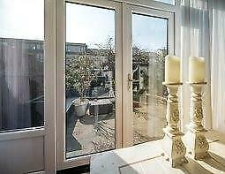 Openslaande deuren tuindeuren dubbel 2000x2100mm incl. glas, Doe-het-zelf en Verbouw, Deuren en Horren, Nieuw, Glas, Kunststof