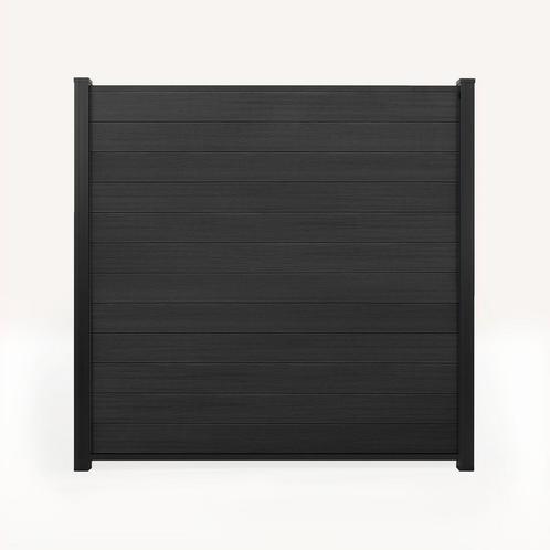 ACTIE - Premium Composiet Schutting Zwart, Tuin en Terras, Schuttingen, 1 tot 2 meter, Nieuw, Kunststof, Ophalen of Verzenden