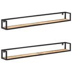 Stevige Wandschappen 160cm Mango | Retourdeal | 50kg Draa..., Huis en Inrichting, Woonaccessoires | Wandplanken en Boekenplanken