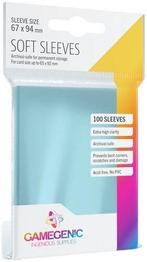 Soft sleeves 100 stuks ultra clear 67x94 mm — 1 stuks, Ophalen of Verzenden, Nieuw, Losse kaart, Foil