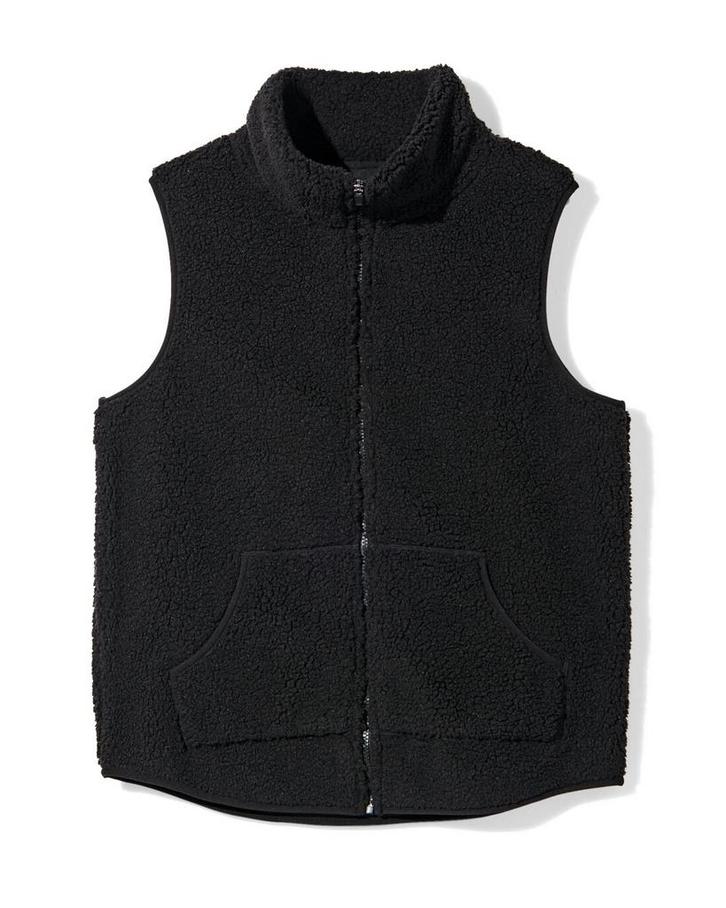 HEMA Dames sherpa bodywarmer zwart, Kleding | Dames, Overige Dameskleding, Nieuw, Verzenden