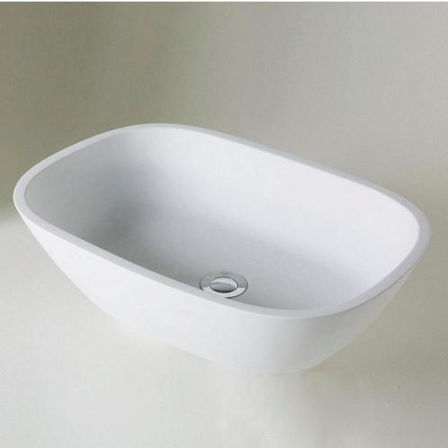 Waskom Opbouw Crosstone Solid Surface 53x36x13 cm Mat Wit, Doe-het-zelf en Verbouw, Sanitair, Ophalen of Verzenden