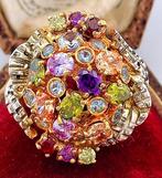 Zonder minimumprijs - Ring - 9 kt. Geel goud, Zilver, Nieuw