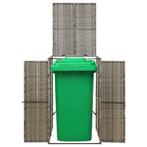 Containerberging enkel 70x80x117 cm poly rattan grijs, Huis en Inrichting, Verzenden, Nieuw