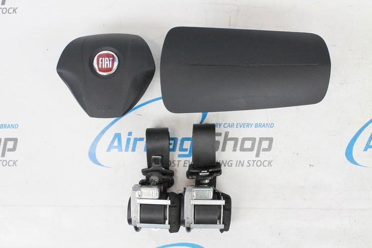 AIRBAG SET – PANEEL ZWART FIAT QUBO (2008-2016), Auto-onderdelen, Dashboard en Schakelaars, Gebruikt, Fiat