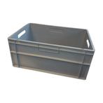 Stapelbak 600x400x270mm, PP, Grijs, Gebruikt, Gebruikt, 40 tot 60 cm, 50 tot 75 cm, Ophalen of Verzenden