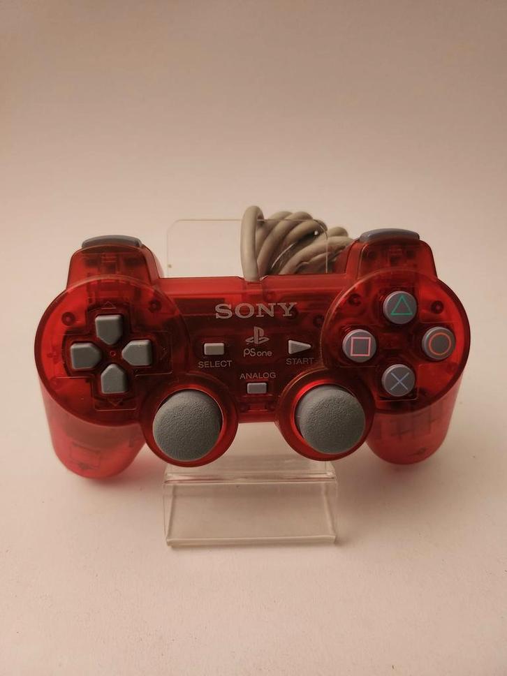 Orginele Sony Transparant Rode Controller Playstation 1, Spelcomputers en Games, Spelcomputers | Sony PlayStation Consoles | Accessoires