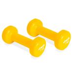 VirtuFit Vinyl Dumbbell Pro - 1 kg - Geel, Verzenden, Nieuw, Dumbbell