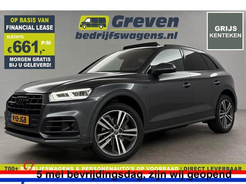 Audi Q5 2.0 TDI 191PK S-line Quattro Grijs Kenteken 191PK, Auto's, Audi, Automaat, Diesel, Zilver of Grijs, Verzenden