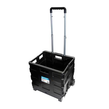 Silverline Inklapbare trolley met krat - plat opvouwbaar... beschikbaar voor biedingen