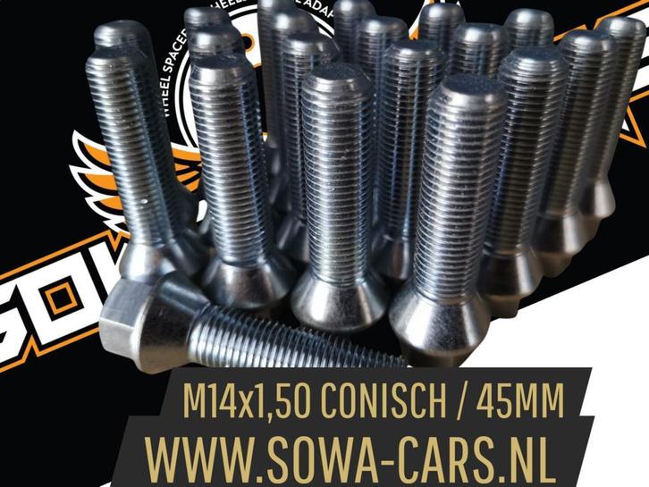 Wielbouten M14x1,50 Conisch 45mm ( M14 x 1,50 ), Auto diversen, Tuning en Styling, Ophalen of Verzenden