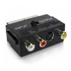 Scart Adapter - Tulp /SVHST + Schakelaar, Nieuw