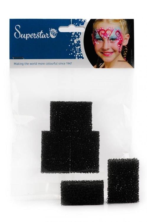 Zwarte Sponsje Stippel 5st, Hobby en Vrije tijd, Feestartikelen, Nieuw, Verzenden