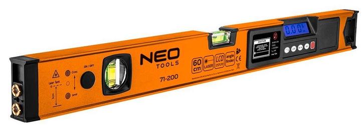 Digitale waterpas - 60cm - LCD display - Met kruislaser, Doe-het-zelf en Verbouw, Overige Doe-het-zelf en Verbouw, Nieuw, Ophalen of Verzenden