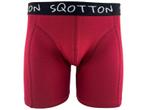 Boxershort - SQOTTON® - Basic - Bordeaux Rood, Kleding | Heren, Ondergoed, Verzenden