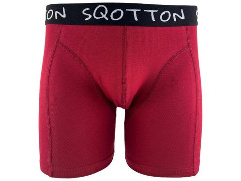 Boxershort - SQOTTON® - Basic - Bordeaux Rood, Kleding | Heren, Ondergoed, Verzenden