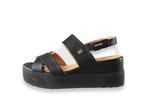 Mustang Sandalen in maat 38 Zwart | 10% extra korting, Verzenden, Zwart, Sandalen of Muiltjes, Zo goed als nieuw