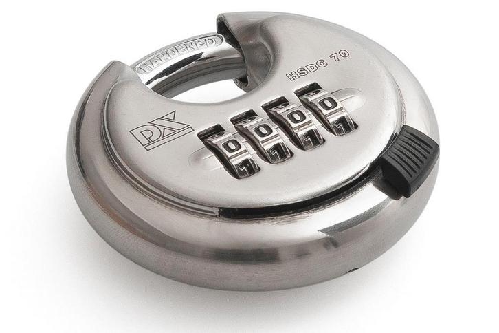 Discusslot RVS - 70mm - Discus Cijferslot - DX, Doe-het-zelf en Verbouw, Hang- en Sluitwerk, Overige typen, Nieuw, IJzer, Ophalen of Verzenden