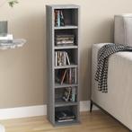vidaXL Cd-kast 21x20x88 cm bewerkt hout grijs sonoma, Huis en Inrichting, Woonaccessoires | Cd- en Dvd-rekken, Verzenden, Nieuw