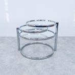 salontafel Swivel Leitmotiv glas chroom design modern