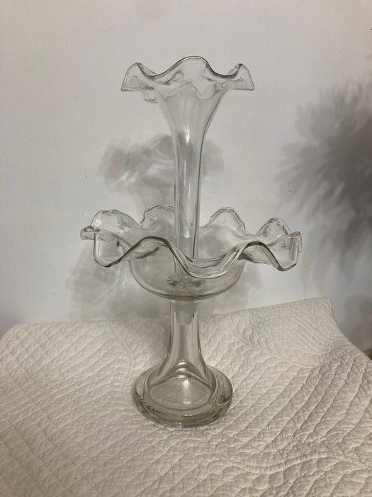 Vaas - Glas - Coupe-soliflore, Antiek en Kunst, Antiek | Glas en Kristal