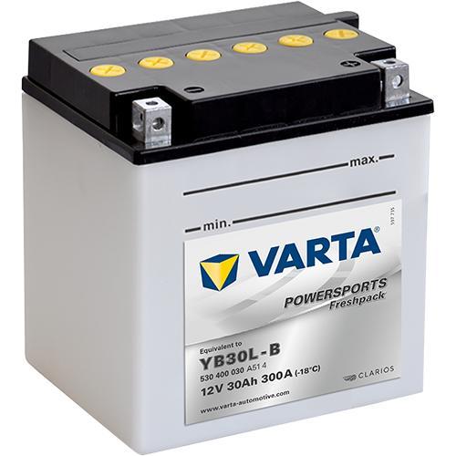 Varta Powersports Freshpack YB30L-B accu | 530 400 030 | 12, Auto-onderdelen, Accu's en Toebehoren, Ophalen of Verzenden