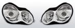 Koplampen | Mercedes W203 C-Klasse 2000-2004 | chroom, Auto-onderdelen, Verlichting, Verzenden, Nieuw