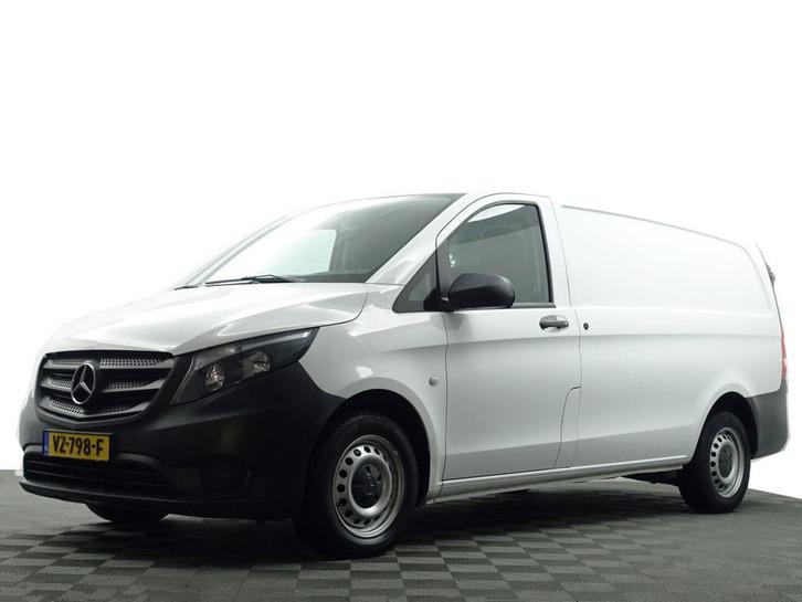 Zakelijke Lease |  Mercedes-Benz Vito 114 CDI Euro 6 Lang Au, Auto's, Bestelauto's, Dealer onderhouden, Lease, Zwart, Automaat