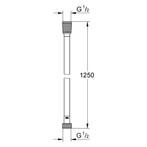 Doucheslang Grohe Silverflex Twistfree 125 cm Cool Sunrise, Doe-het-zelf en Verbouw, Sanitair, Ophalen of Verzenden, Nieuw