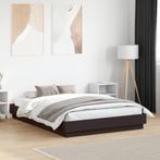 vidaXL Bedframe bewerkt hout zwart 120x190 cm, Huis en Inrichting, Slaapkamer | Bedden, Verzenden, Zwart, Nieuw, 190 cm of minder
