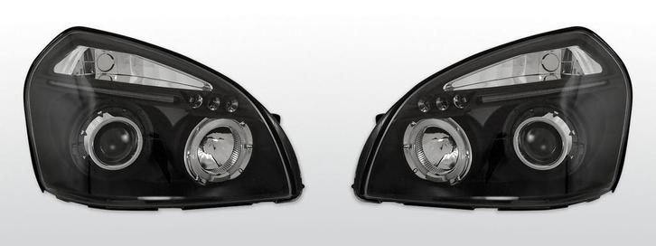 Koplampen Angel Eyes | Hyundai Tucson 2004-2010 | zwart, Auto-onderdelen, Verlichting, Nieuw, Hyundai, Verzenden