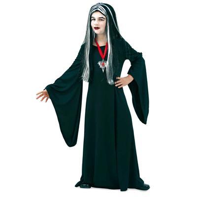 Adams family Morticia voor kids halloween jurk - Heksen kl.., Kinderen en Baby's, Carnavalskleding en Verkleedspullen, Ophalen of Verzenden