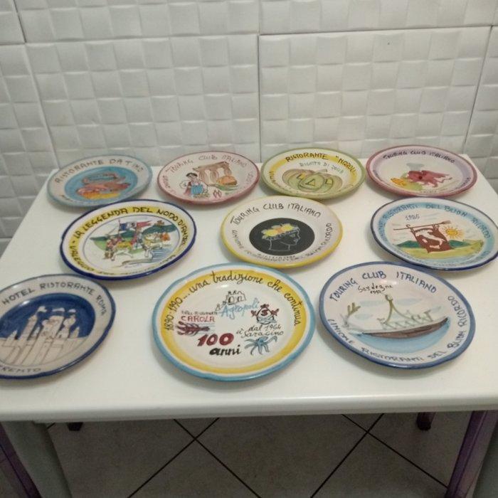 Solimene - Bord (10) - Keramiek - Piatti del Buon Ricordo, Antiek en Kunst, Antiek | Glas en Kristal