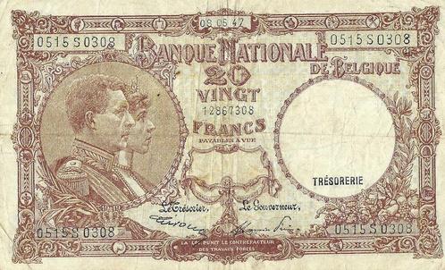 Bankbiljet 20 francs 1927 zeer fraai, Postzegels en Munten, Munten en Bankbiljetten | Verzamelingen, Verzenden