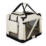 Vouwbare Hondentransportbox / Bench Lassie XL - Beige - 56 x, Dieren en Toebehoren, Verzenden, Nieuw